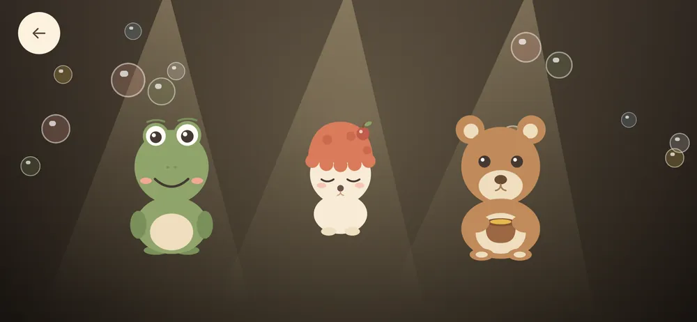 Three friends dancing in spotlights on a concert stage